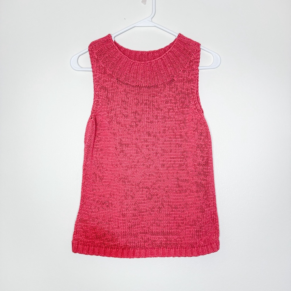 Liz Clairborne Open Knit Sleeveless Top